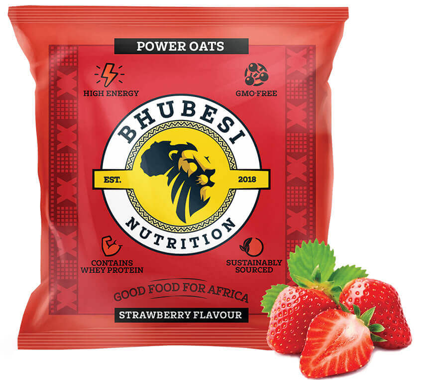 Bhubesi Nutrition - Power Oats - Strawberry Flavour Ready-made Meal